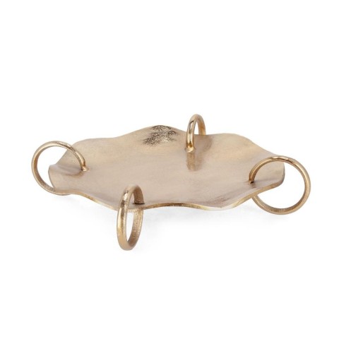 VASSOIO DECORATIVO SAGAR TONDO ORO D.46